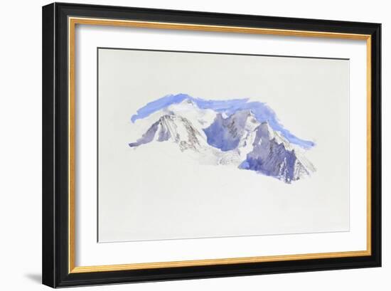 Mont Blanc from Saint-Martin-Sur-Arve-John Ruskin-Framed Giclee Print