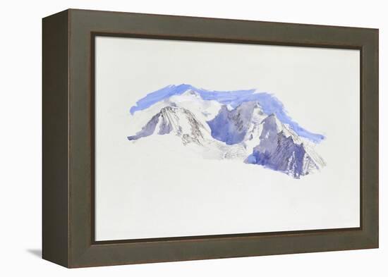 Mont Blanc from Saint-Martin-Sur-Arve-John Ruskin-Framed Premier Image Canvas