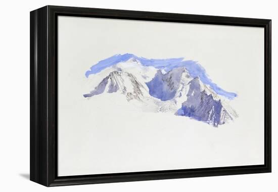 Mont Blanc from Saint-Martin-Sur-Arve-John Ruskin-Framed Premier Image Canvas