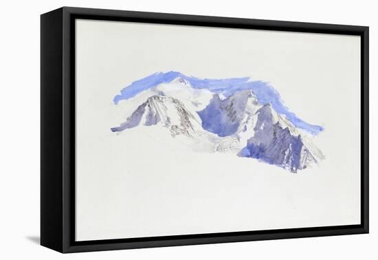 Mont Blanc from Saint-Martin-Sur-Arve-John Ruskin-Framed Premier Image Canvas