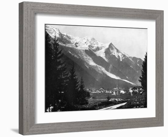 Mont Blanc from Switzerland, 1893-John L Stoddard-Framed Giclee Print