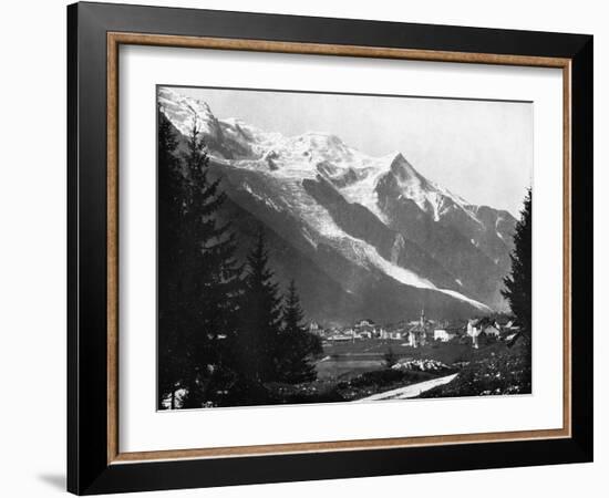 Mont Blanc from Switzerland, 1893-John L Stoddard-Framed Giclee Print