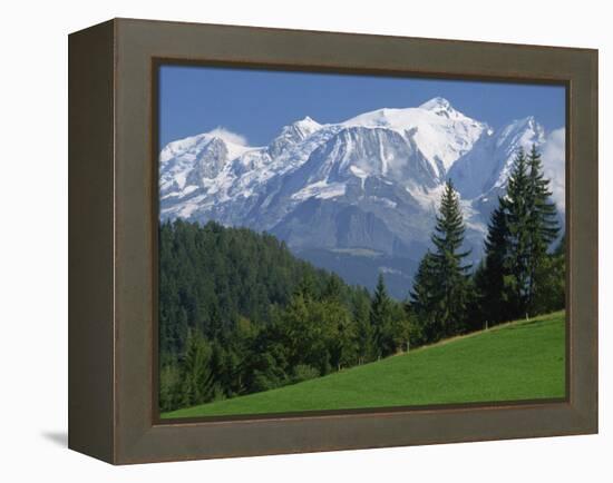 Mont Blanc, Haute Savoie, Rhone Alpes, Mountains of the French Alps, France, Europe-Michael Busselle-Framed Premier Image Canvas