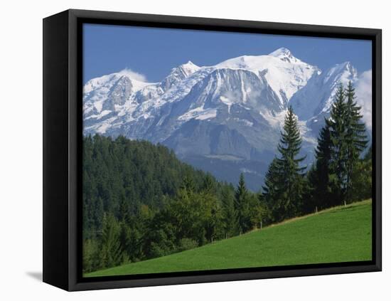 Mont Blanc, Haute Savoie, Rhone Alpes, Mountains of the French Alps, France, Europe-Michael Busselle-Framed Premier Image Canvas