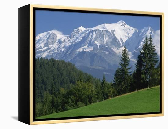 Mont Blanc, Haute Savoie, Rhone Alpes, Mountains of the French Alps, France, Europe-Michael Busselle-Framed Premier Image Canvas