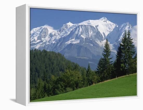 Mont Blanc, Haute Savoie, Rhone Alpes, Mountains of the French Alps, France, Europe-Michael Busselle-Framed Premier Image Canvas