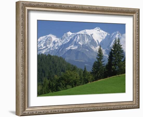 Mont Blanc, Haute Savoie, Rhone Alpes, Mountains of the French Alps, France, Europe-Michael Busselle-Framed Photographic Print