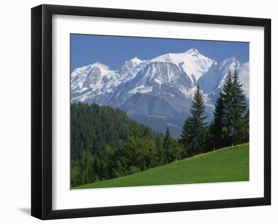 Mont Blanc, Haute Savoie, Rhone Alpes, Mountains of the French Alps, France, Europe-Michael Busselle-Framed Photographic Print