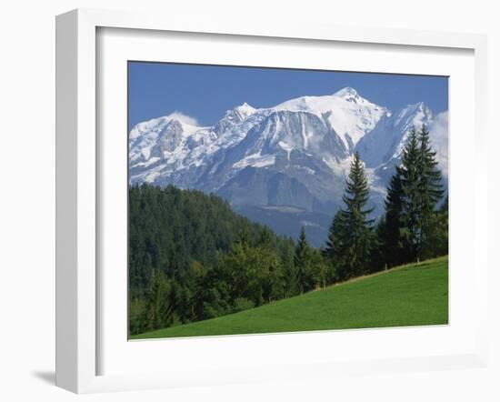 Mont Blanc, Haute Savoie, Rhone Alpes, Mountains of the French Alps, France, Europe-Michael Busselle-Framed Photographic Print