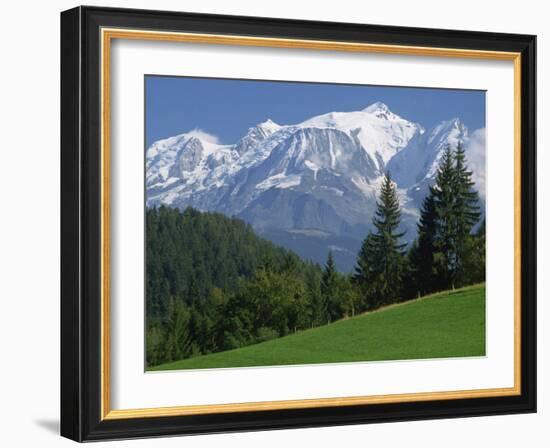 Mont Blanc, Haute Savoie, Rhone Alpes, Mountains of the French Alps, France, Europe-Michael Busselle-Framed Photographic Print