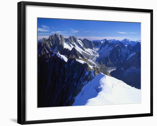 Mont Blanc Mountain Range, Alps, Haute Savoie, France-Roy Rainford-Framed Photographic Print