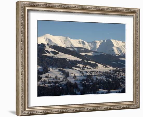 Mont Blanc Mountain Range, Mont D'Arbois in Megeve, Haute-Savoie, French Alps, France, Europe-Godong-Framed Photographic Print