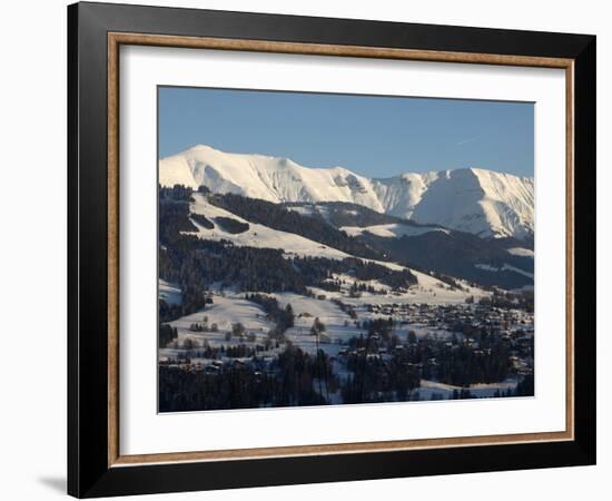 Mont Blanc Mountain Range, Mont D'Arbois in Megeve, Haute-Savoie, French Alps, France, Europe-Godong-Framed Photographic Print