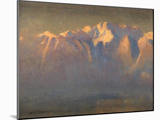 Mont Blanc (Oil on Canvas Laid down on Board)-Adrian Scott Stokes-Mounted Giclee Print