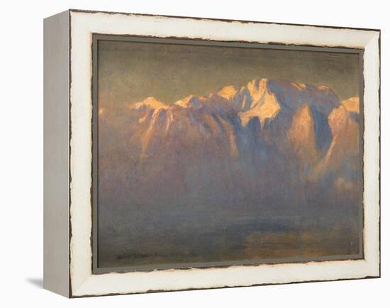 Mont Blanc (Oil on Canvas Laid down on Board)-Adrian Scott Stokes-Framed Premier Image Canvas