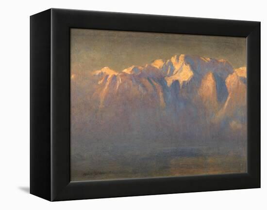 Mont Blanc (Oil on Canvas Laid down on Board)-Adrian Scott Stokes-Framed Premier Image Canvas