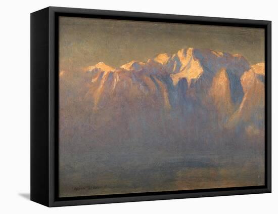 Mont Blanc (Oil on Canvas Laid down on Board)-Adrian Scott Stokes-Framed Premier Image Canvas