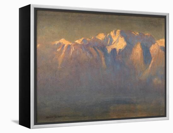 Mont Blanc (Oil on Canvas Laid down on Board)-Adrian Scott Stokes-Framed Premier Image Canvas