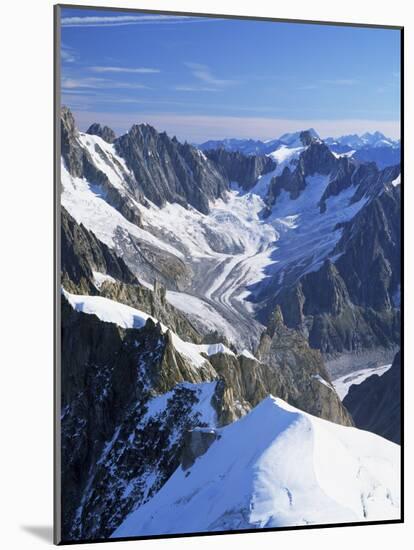 Mont Blanc Range Near Chamonix, Haute-Savoie, French Alps, France-Roy Rainford-Mounted Photographic Print