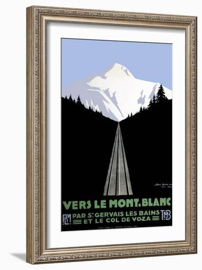 Mont Blanc Swiss Alps-null-Framed Giclee Print