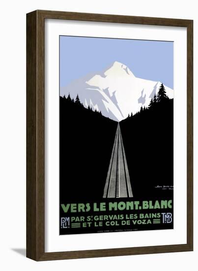 Mont Blanc Swiss Alps-null-Framed Giclee Print