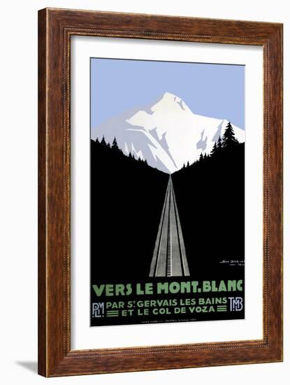 Mont Blanc Swiss Alps-null-Framed Giclee Print