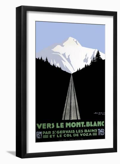 Mont Blanc Swiss Alps-null-Framed Giclee Print