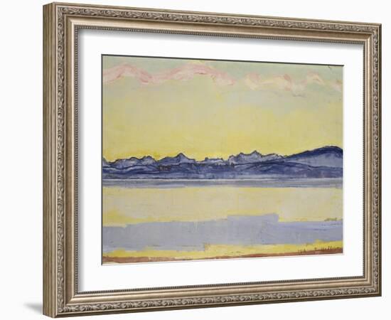 Mont Blanc with Red Clouds, 1918-Ferdinand Hodler-Framed Giclee Print