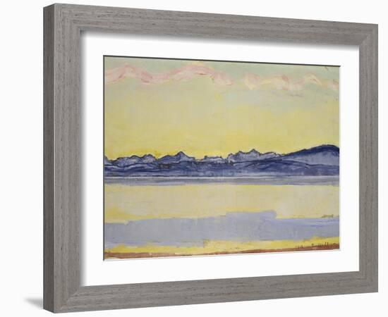 Mont Blanc with Red Clouds, 1918-Ferdinand Hodler-Framed Giclee Print