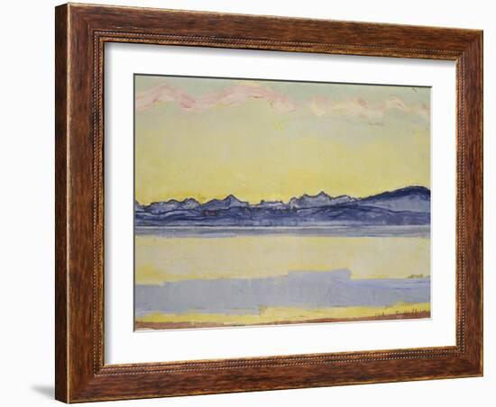 Mont Blanc with Red Clouds, 1918-Ferdinand Hodler-Framed Giclee Print