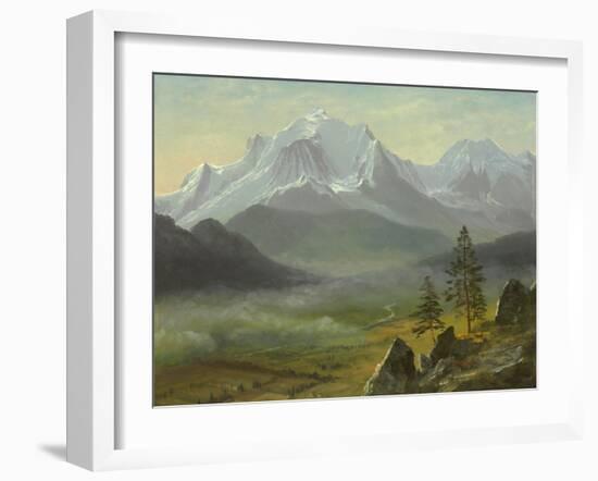 Mont Blanc-Albert Bierstadt-Framed Giclee Print