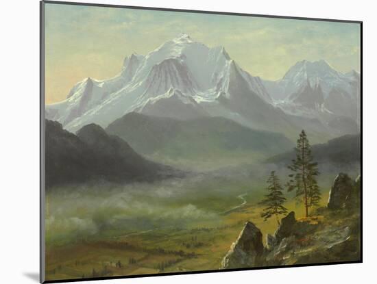 Mont Blanc-Albert Bierstadt-Mounted Giclee Print