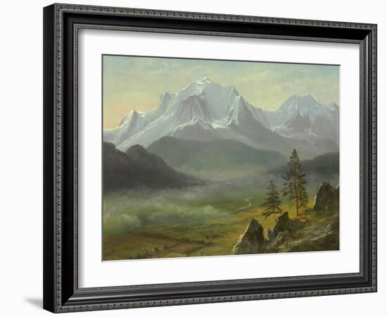 Mont Blanc-Albert Bierstadt-Framed Giclee Print