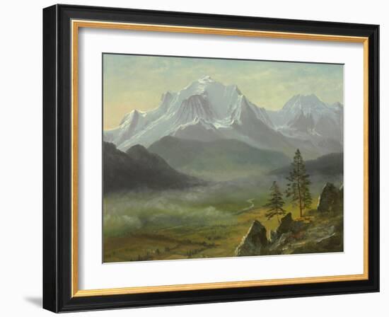 Mont Blanc-Albert Bierstadt-Framed Giclee Print