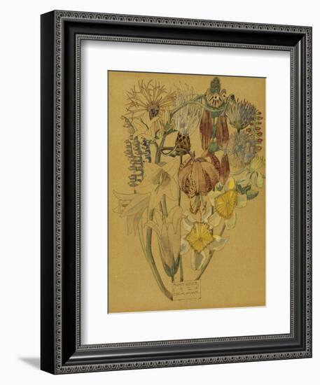 Mont Louis - Flower Study, 1925-Charles Rennie Mackintosh-Framed Giclee Print