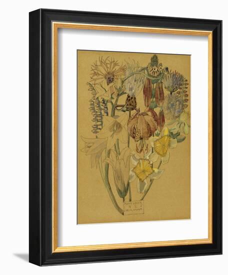 Mont Louis - Flower Study, 1925-Charles Rennie Mackintosh-Framed Giclee Print