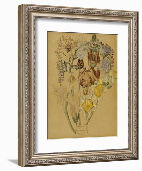 Mont Louis, Flower Study, 1925-Charles Rennie Mackintosh-Framed Giclee Print