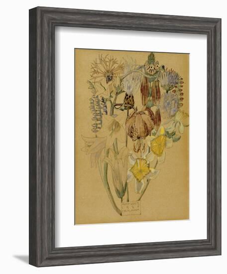 Mont Louis, Flower Study, 1925-Charles Rennie Mackintosh-Framed Giclee Print