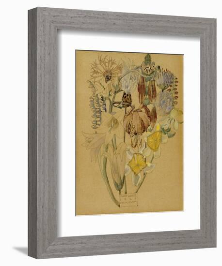 Mont Louis, Flower Study, 1925-Charles Rennie Mackintosh-Framed Giclee Print