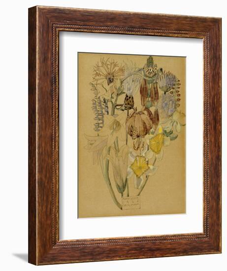 Mont Louis, Flower Study, 1925-Charles Rennie Mackintosh-Framed Giclee Print