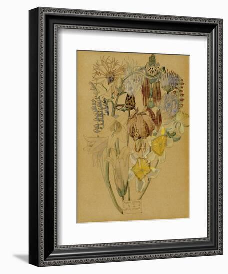 Mont Louis, Flower Study, 1925-Charles Rennie Mackintosh-Framed Giclee Print