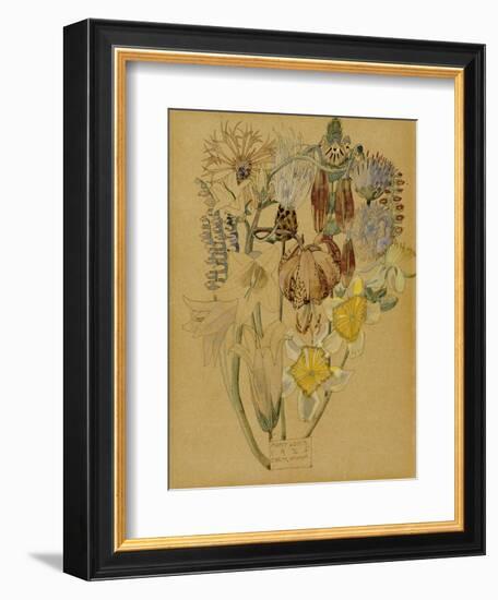 Mont Louis, Flower Study, 1925-Charles Rennie Mackintosh-Framed Giclee Print