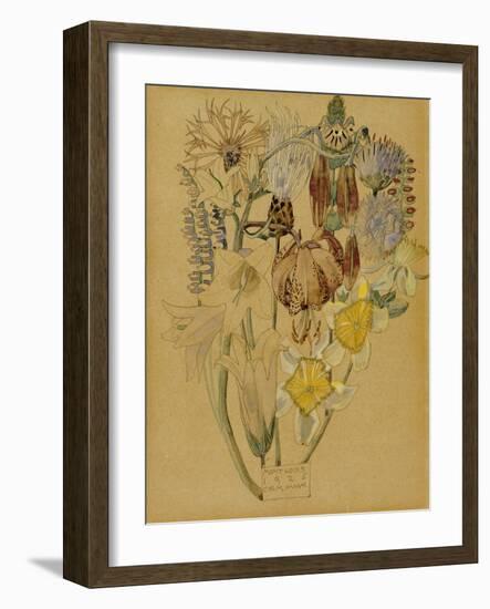 Mont Louis, Flower Study, 1925-Charles Rennie Mackintosh-Framed Giclee Print