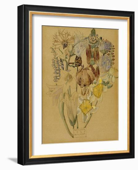 Mont Louis, Flower Study, 1925-Charles Rennie Mackintosh-Framed Giclee Print