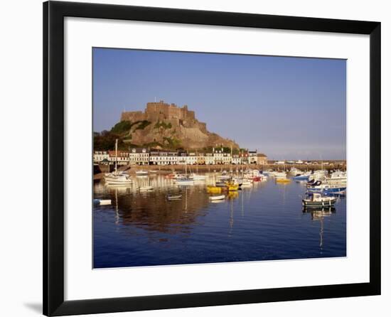 Mont Orgeuil Castle, Gorey, Jersey, Channel Islands, United Kingdom, Europe-Rolf Richardson-Framed Photographic Print