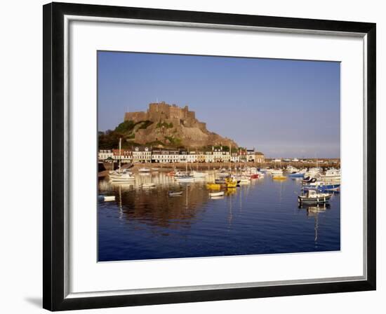 Mont Orgeuil Castle, Gorey, Jersey, Channel Islands, United Kingdom, Europe-Rolf Richardson-Framed Photographic Print