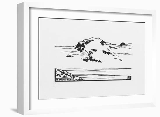 Mont-Rose, 1892-Félix Vallotton-Framed Giclee Print