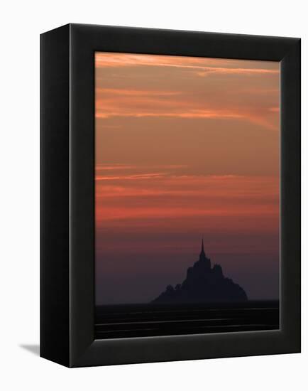 Mont Saint Michel at Night-Philippe Manguin-Framed Premier Image Canvas