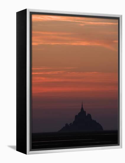 Mont Saint Michel at Night-Philippe Manguin-Framed Premier Image Canvas