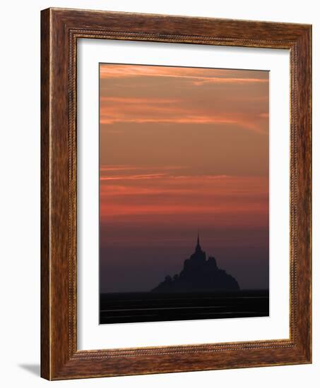 Mont Saint Michel at Night-Philippe Manguin-Framed Photographic Print